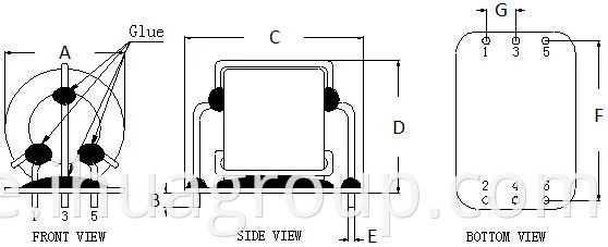 Chipsen T40*24*16 Common -Modus Magnet Choke Spulenvariablerleistung Induktor für SMP EMI Filter Haushaltsausrüstungen